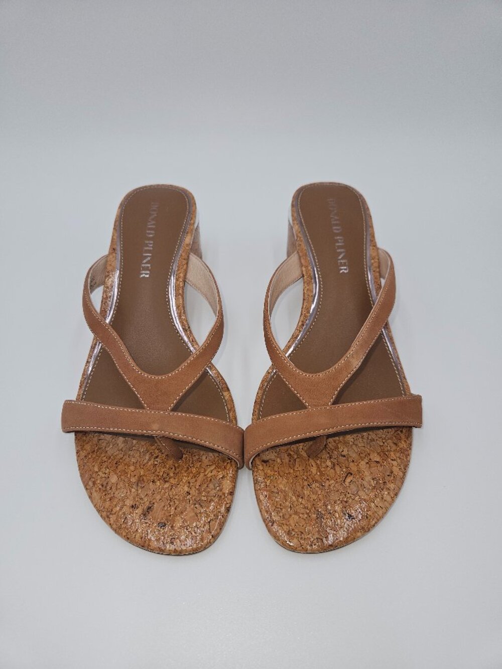 STEAL!!🔥NWOT Donald Pliner Mida Cork Wedge Sandal | in Toast | Women's Size 9